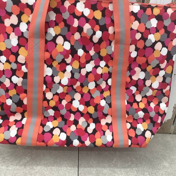 Vera Bradley Pixie Confetti Cooler Tote Insulated Double Shoulder Strap Bag - Picture 2 of 9